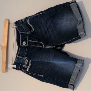 Maurice denim Bermuda shorts, 5/6